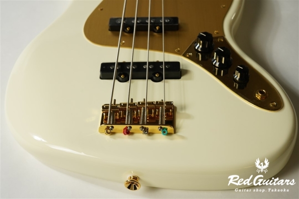 40th Anniversary Jazz Bass Gold Edition - Olympic White